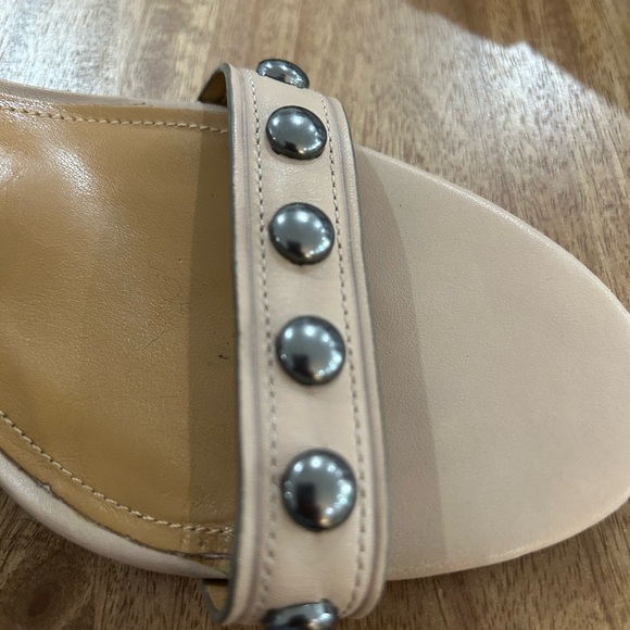 Coach Women's Tan Sandals with Graffiti Studs - Picture 4 of 10